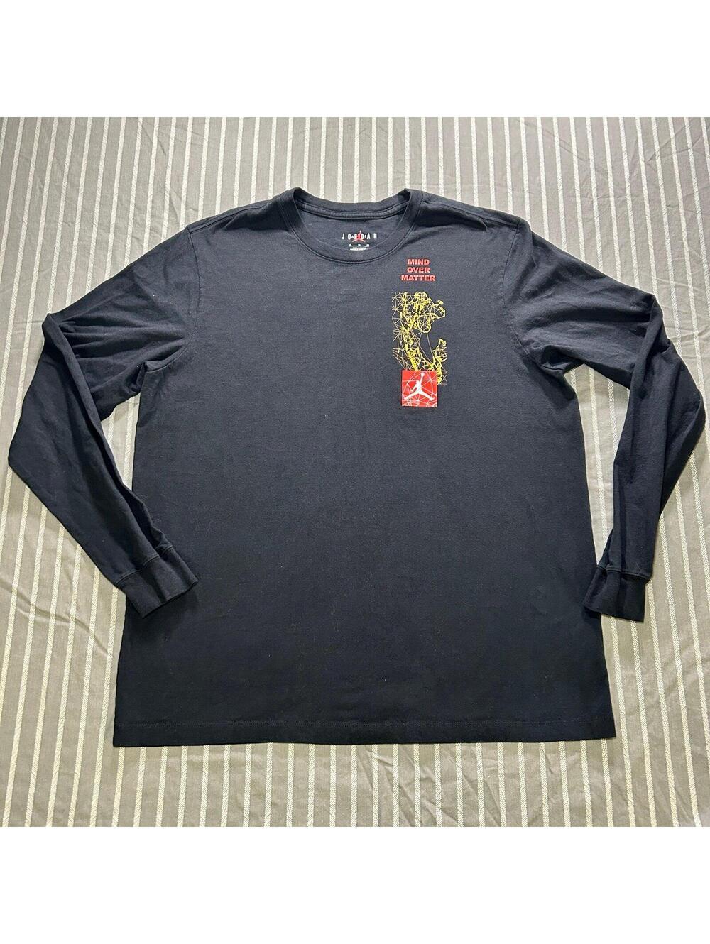 Jordan Mountainside Men's Long-Sleeve T-Shirt black "Mind Over Matter" XL
